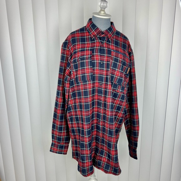 UNYFORME Point Woven Plaid Long Sleeve Shirt - Picture 1 of 1
